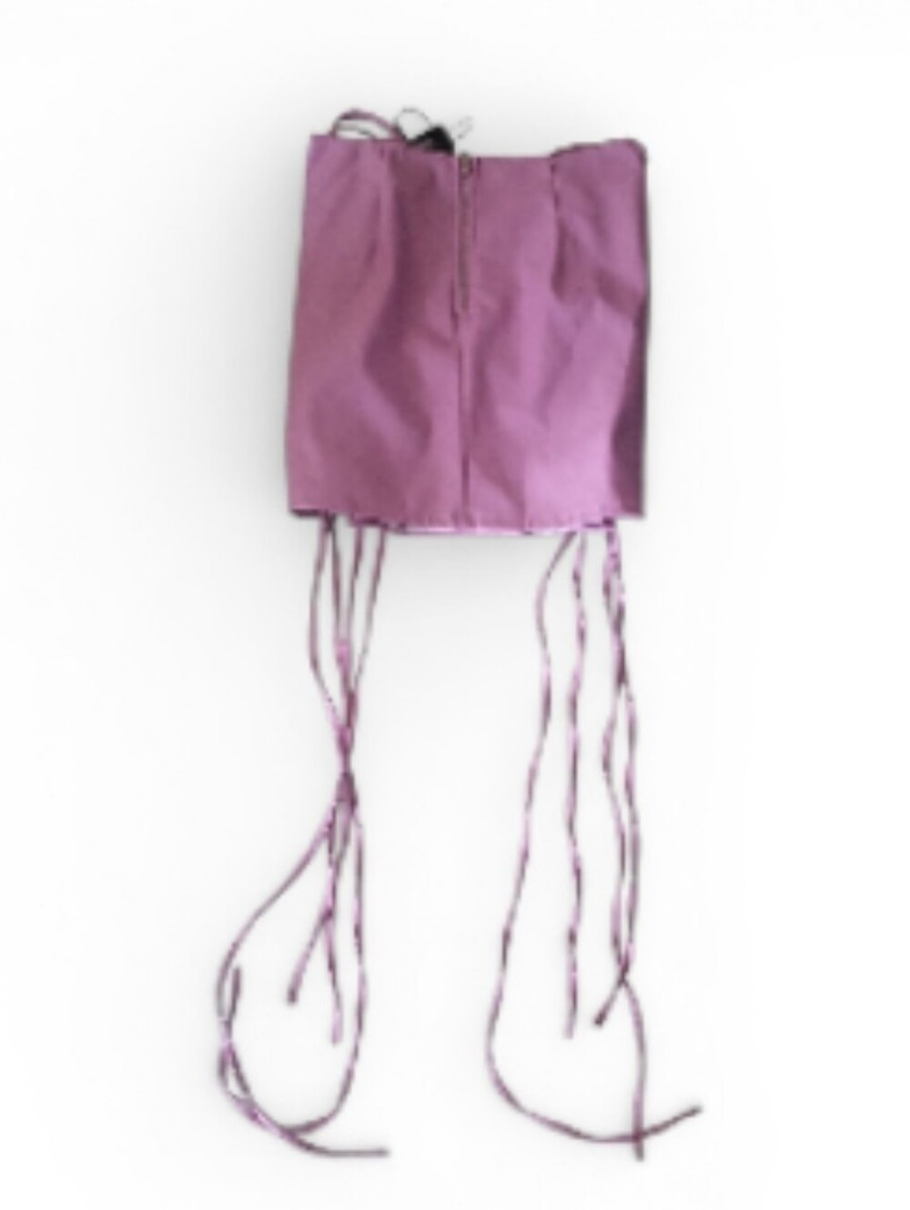 Fashion Nova Lace-Up Faux Leather Mini Skirt - Lavender Pink - Picture 4 of 7